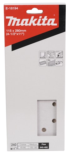 Makita Schleifpapier P240 115x280mm gelocht E-18194