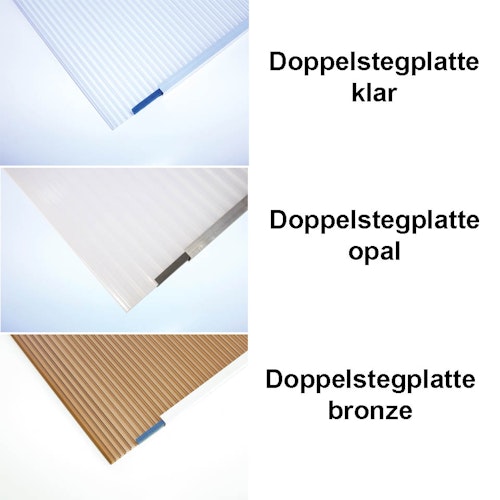 Skan Holz Aluminium Terrassenüberdachung Garda Breite 541 cm