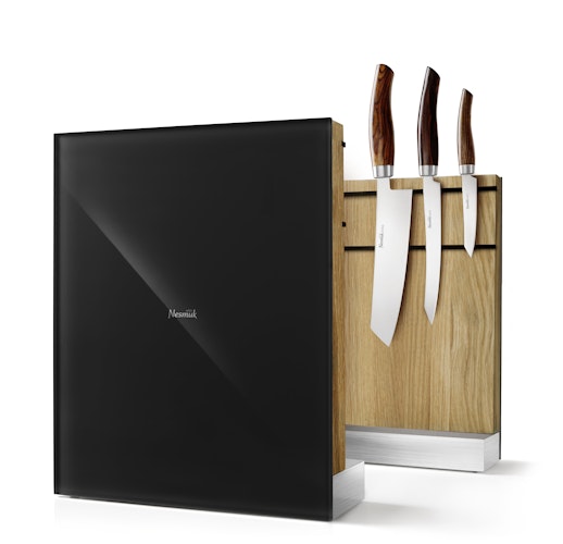 Nesmuk Messerhalter Eiche natur, schwarz