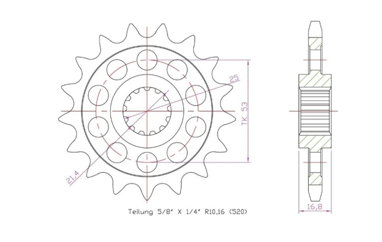 ESJOT Antriebsritzel 32172