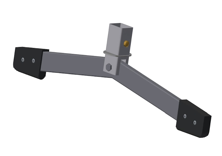 Gelenkfuß mit Gumminoppen für Tiroler Steigtanne