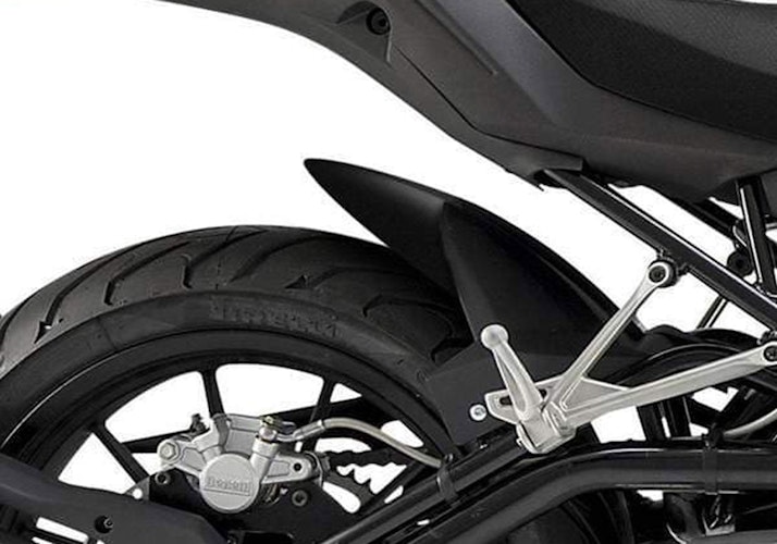 BODYSTYLE Hinterradabdeckungsverlängerung ABS Kunststoff schwarz-matt für BENELLI TRK 502, TRK 502 X