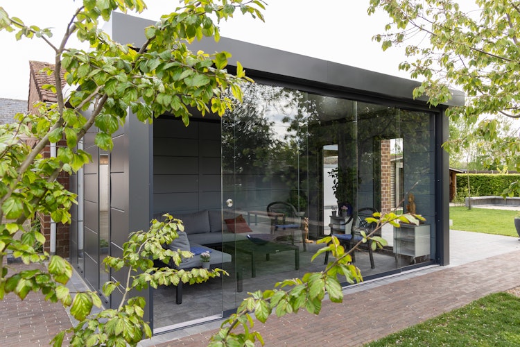 Telluria Glasschiebewände für Pavillon Singolo 3630