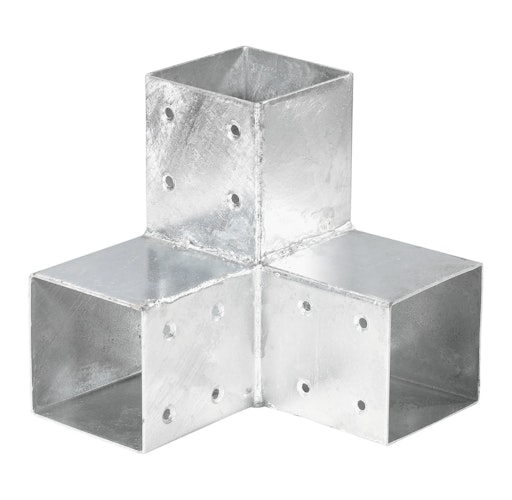 T&J QUATRO-Steckverbinder Ecke zweifach, für 9 x 9 cm 20 x 20 x 20 cm