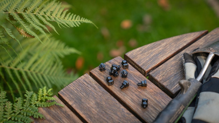 Vitavia Stahlschrauben- und Mutternsatz quadratisch, schwarz (10 Stück)