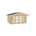 Vorschaubild Weka 45 mm Weekendhaus 137 mit Vordach (60 cm)