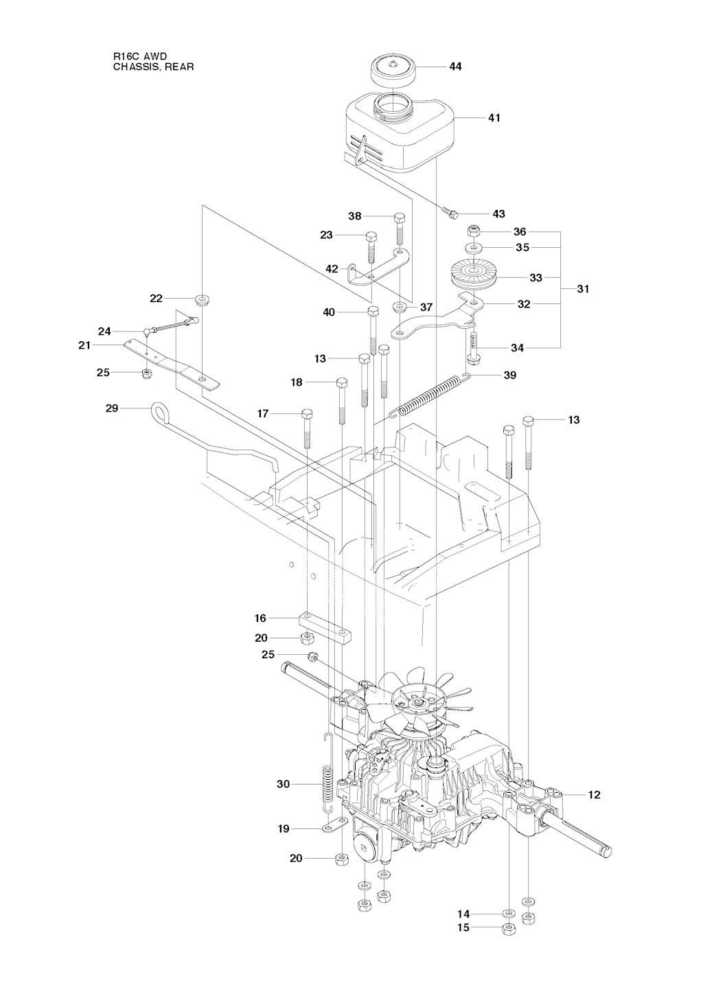 Explosionszeichnung Ersatzteile