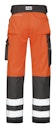 Vorschaubild Snickers 3233 Hi Vis Hose, Klasse 2 mit Holstertaschen