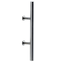 Griffwerk ELEGANZA -Edelstahl matt -Griffstange einseitig -Schraubt. -mit aufliegendem Punkthalter für Glas 8-12mm/Holz 38-45mm -Länge: 720mm