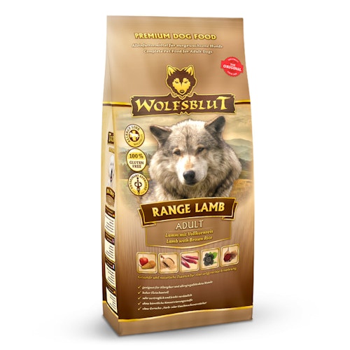 WOLFSBLUT Range Lamb Lamm mit Vollkornreis Hundetrockenfutter