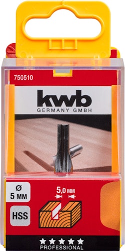 kwb HSS Nutfräser  5 mm SB-Box 750510