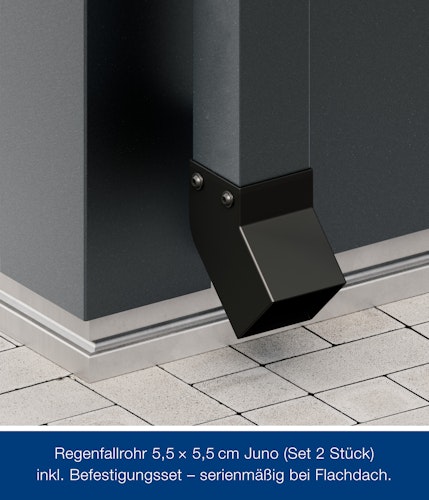 Hörmann Metall-Gerätehaus Juno JFD mit Flachdach