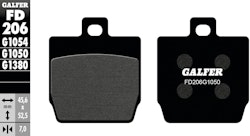 Galfer Bremsbelag G1050 - Organisch Scooter, Bremsbelag "FD206" Satz