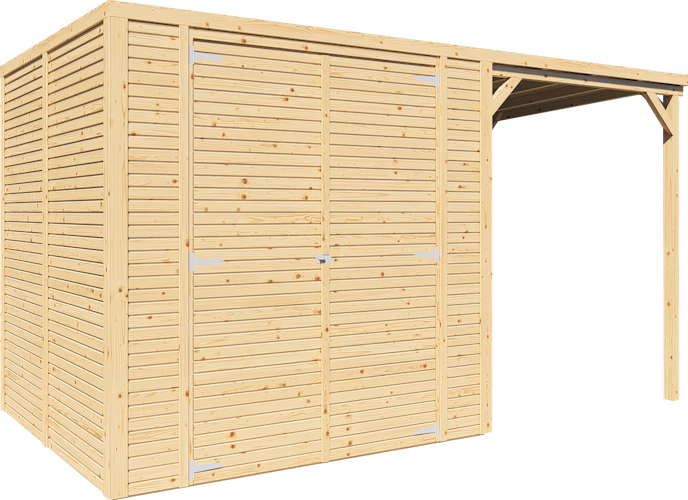 Bertilo Gerätehaus Box 3 Plus - 18 mm