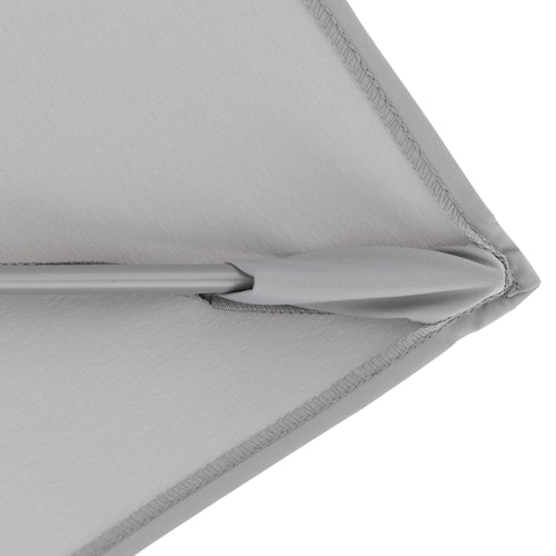 doppler Mittelmastschirm EXPERT 220 x 140 Auto-Tilt, Aluminium Silber / 100 % Polyester 180 g/m²