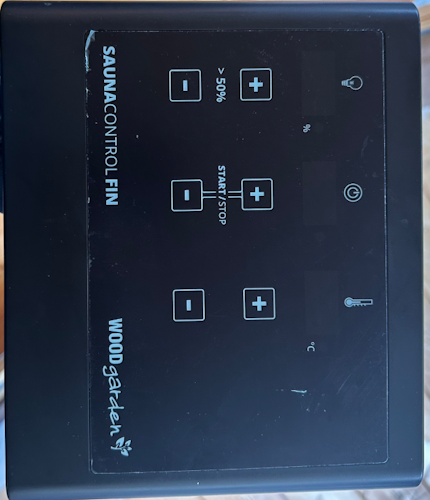 B-Ware Karibu Steuergerät easy finnisch schwarz für Starkstrom Öfen  