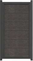 GroJa Viento Designzaun Typ Hochkant 90x180 mit Rahmen Anthrazit