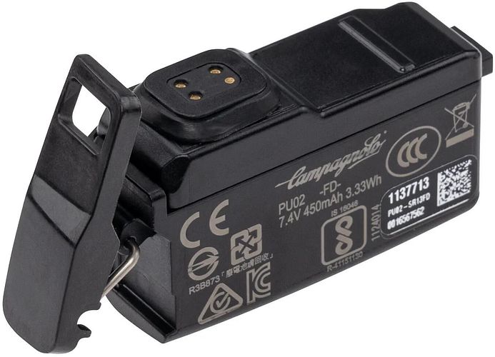Campagnolo Akku Super Record WRL 13S schwarz für Umwerfer