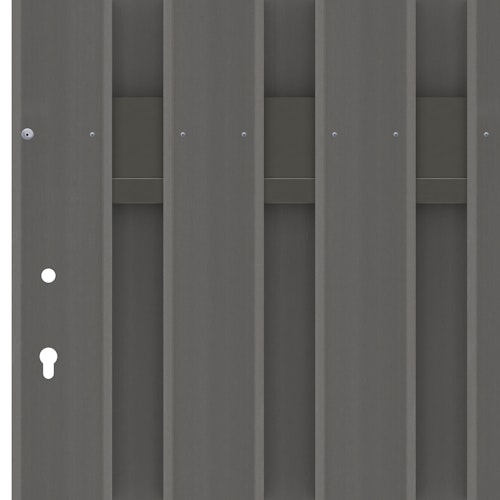 TraumGarten Jumbo WPC Alu-Design Einzeltor 980 x 1790 mm