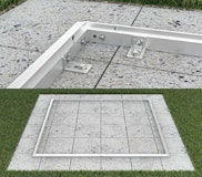 Hörmann Alu-Bodenrahmen für Gerätehaus Juno (Pult,- Flach,- und Satteldach)Zubehörbild