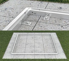 Hörmann Alu-Bodenrahmen für Gerätehaus Juno (Pult,- Flach,- und Satteldach)