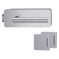 GRIFFWERK Ganzglastürbeschlagset SIEGER DESIGN GATE inkl. Griff LUCIA - UV