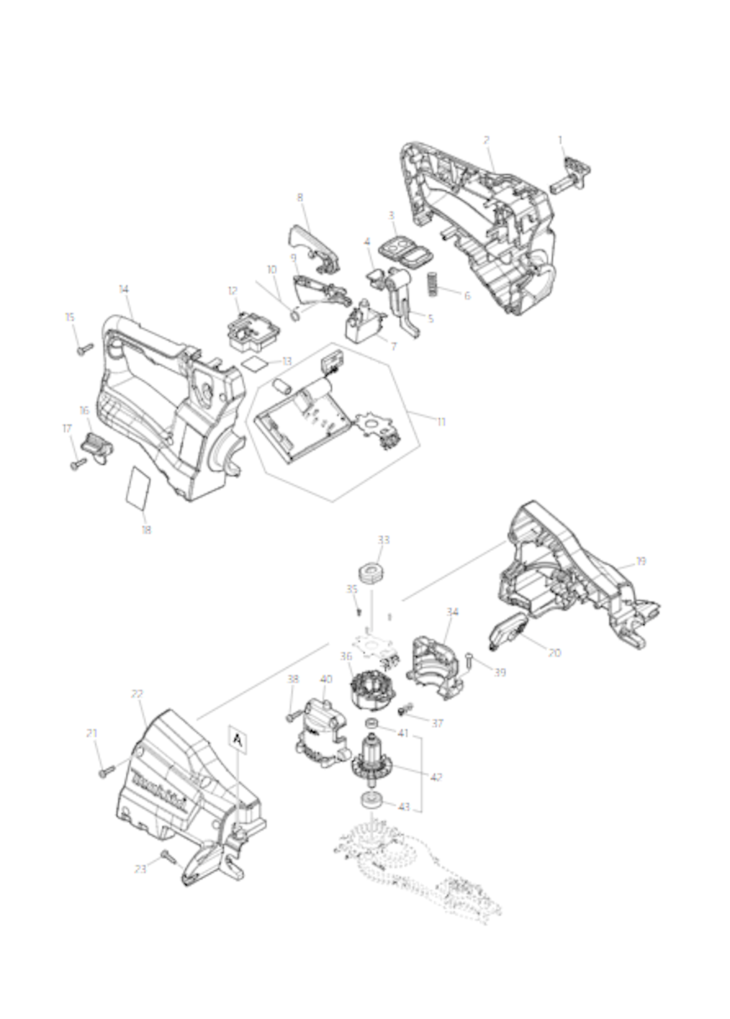 Explosionszeichnung Ersatzteile