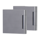 Vorschaubild Griffwerk PURISTO 1.0 -Edelstahl Optik Bandsatz 3tlg Office -f. JETTE VISION SKS, QUATTRO, MODERNA