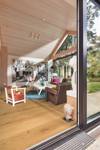 MEISTER Parkettboden MeisterParkett. longlife PD 400 2200 x 180 x 13 mm 9011 Eiche authentic gebürstet ultramattlackiert