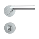 Vorschaubild Griffwerk CORINNA Schraubtechnik GK4 -Chrom/Edelstahl Rosettengarnitur -Schraubt. -WC -TS 40-45mm