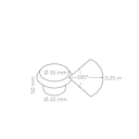 Vorschaubild TraumGarten Licht Deck-Leuchtring Typ Puck - Verschiedene Größen