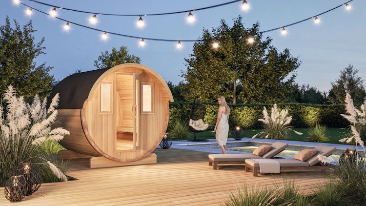 Wolff Finnhaus Saunafass Fasssauna 230