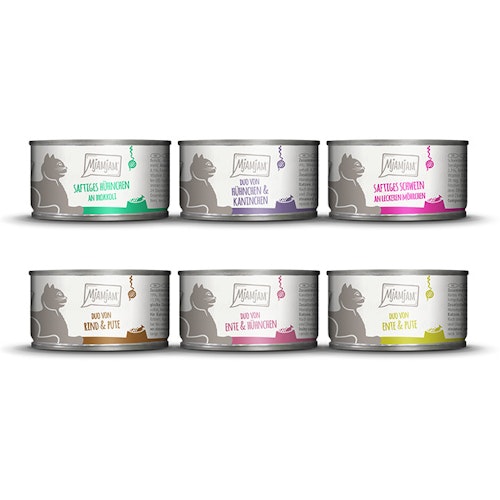 MJAMJAM Mixpaket 6 x 200g Dose Katzennassfutter