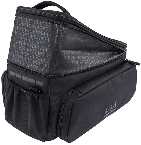 CONTEC Gepäckträgertasche Via Explorer schwarz inkl. vormontiertem Racktime Snap-it Ada