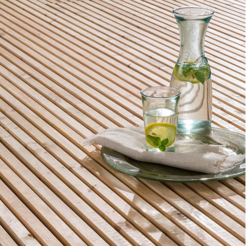 mocoPinus Terrassensystem PINUTEX sib. Lärche- vorgefertigte Terrassen