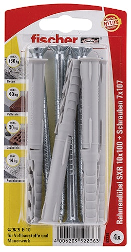 FISCHER Rahmendübel mit Schrauben SXR 10x100 TK (4 St)