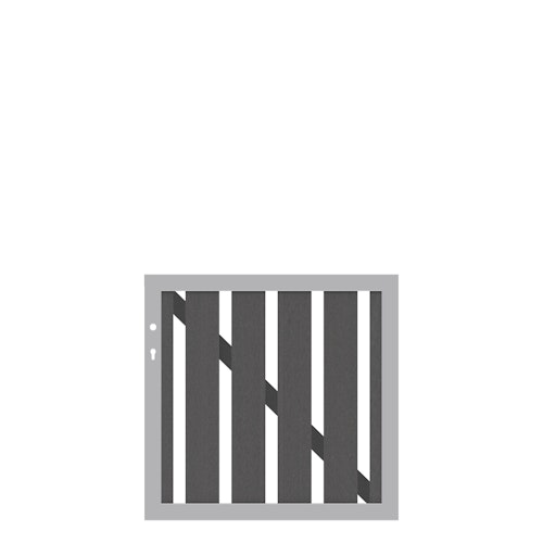 TraumGarten RAJA WPC ALU XL Anthrazit Einzeltor auf Maß