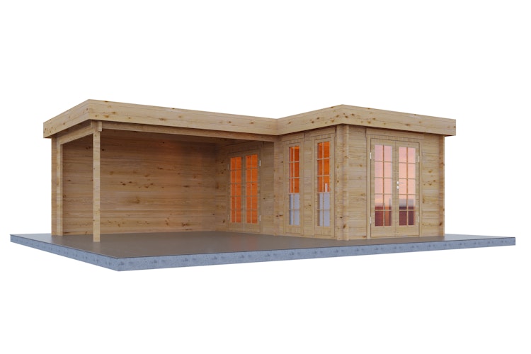 Wolff Finnhaus Gartenhaus Hermosa 6848 - 44 mm 