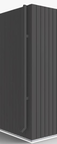 Regenfallrohr-Set für Biohort Gerätehaus Avantgarde