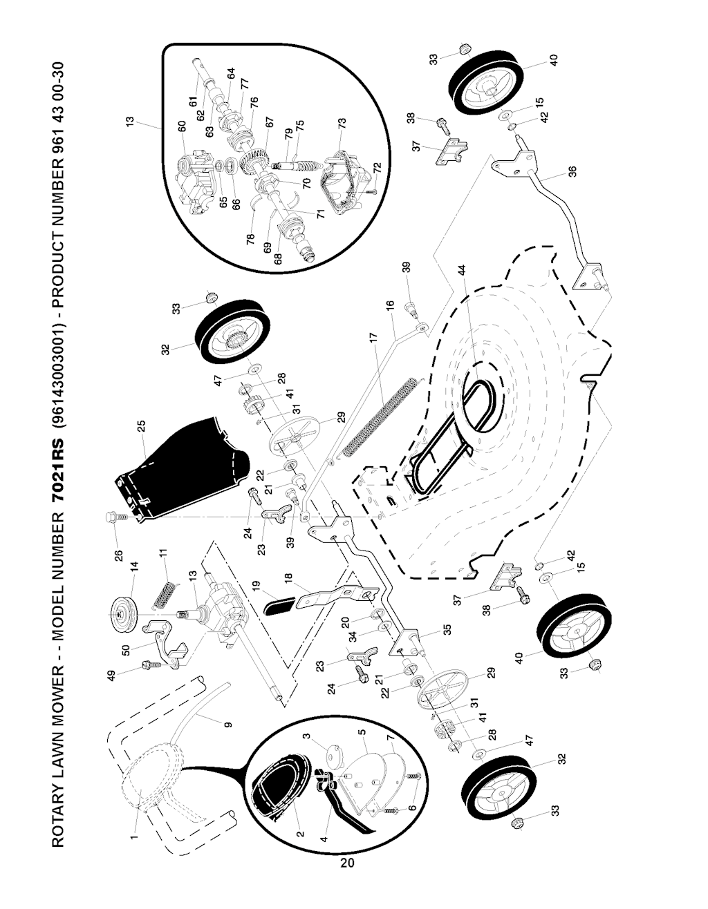 Explosionszeichnung Ersatzteile