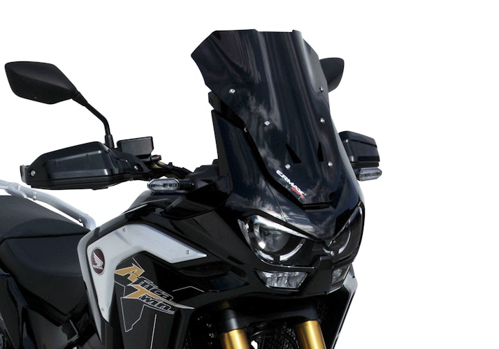 ERMAX Windschutzscheibe Sport Acrylic durchsichtig Schwarz getönt für HONDA CRF1100L Africa Twin Adventure Sports