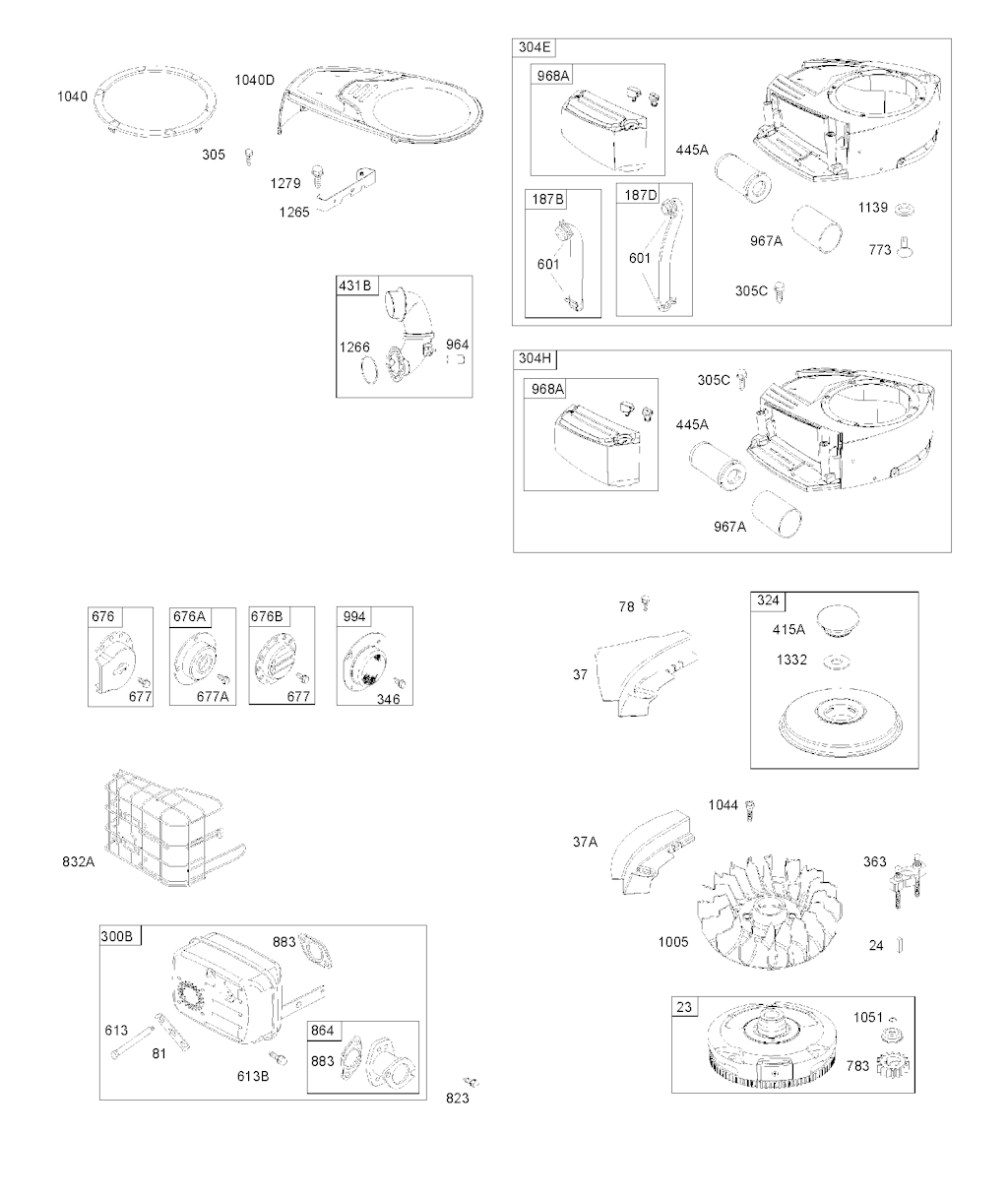 Explosionszeichnung Ersatzteile