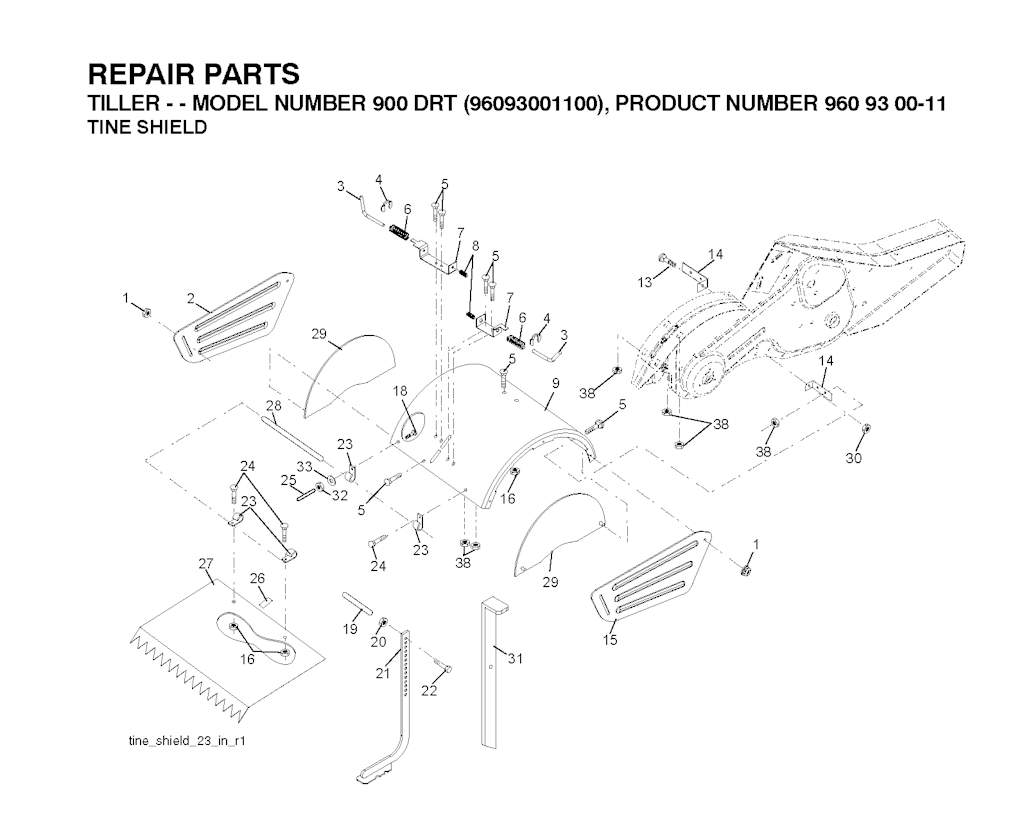 Explosionszeichnung Ersatzteile