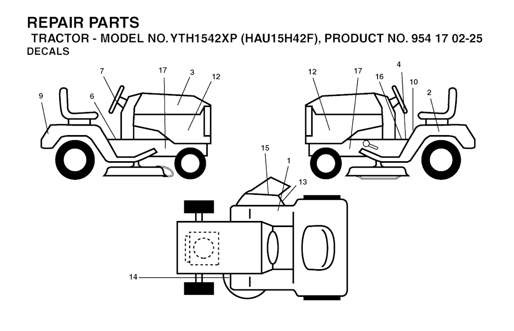 Explosionszeichnung Ersatzteile