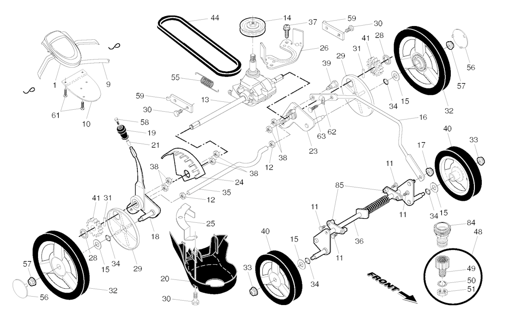 Explosionszeichnung Ersatzteile