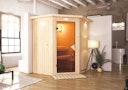 Vorschaubild Karibu Sauna Tonja - 68 mm Systemsauna - 230 Volt Plug & Play inkl. gratis Sauna-Zubehörset im Wert von 234,94 €