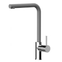 Vorschaubild Wasserhahn Küchenarmatur, SAM, mit 360° schwenkbarem L-Auslauf, Verchromt / Zement Granit