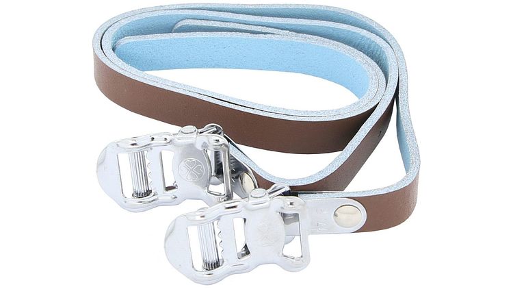 CONTEC Pedalriemen Leather Strap braun