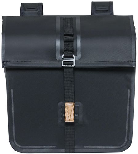 Basil Urban Dry Doppeltasche 50 l schwarz matt black MIK
