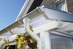 Skan Holz Metall Regenrinnen-Set für Flachdach-CarportsZubehörbild